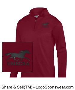 Youth Wicking Fleece Pullover Design Zoom